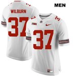 Men's NCAA Ohio State Buckeyes Trayvon Wilburn #37 College Stitched Authentic Nike White Football Jersey EN20F52FT